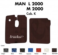 Tappeti su Misura Trucker in Ecopelle per Camion MAN modello L 2000 e M 2000 Cabina K