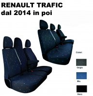 Coprisedili Furgone 3 Posti Nuovo Renault TRAFIC dal 2014 in poi