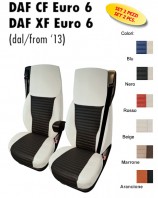 Coprisedili BEST in Ecopelle per Camion DAF CF Euro 6 e XF Euro 6 dal 2013 in poi