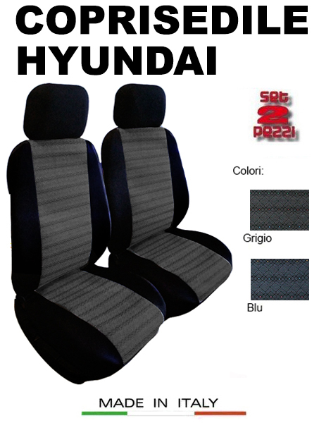 Coprisedili Anteriori Tucson Versione con Fori per i poggiatesta e bracciolo Laterale 2015 - in Poi compatibili con sedili con airbag 