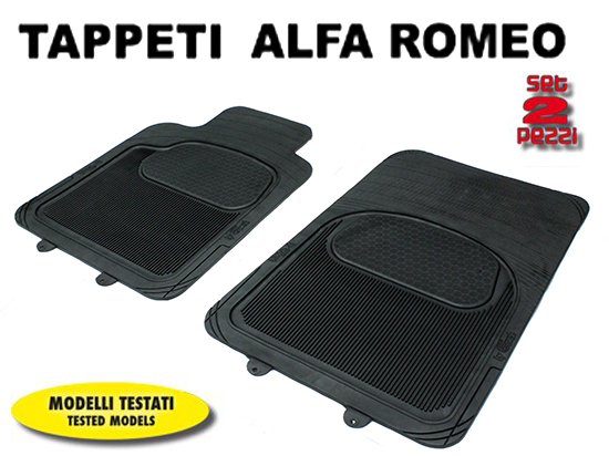 Tappeti Anteriori in Gomma COMFORT per Auto Alfa Romeo