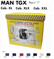 Kit Interno Cabina Completo su Misura per Camion MAN TGX fino al 2017 Cabina XL - XLX - XXL