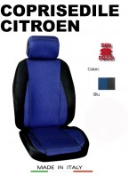 Coprisedili Anteriore Sedile Sportivo in Tessuto Traforato per Auto CITROEN con AIRbag CHRONO 2Pz.