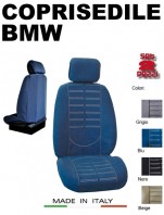 Coprisedili Anteriore in Microfibra Protezione Completa per Auto BMW con AIRbag TECHNO 2Pz.