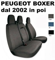 Coprisedili Furgone 3 Posti Peugeot Boxer dal 2002 al 2013 e Restyling dal 2014 in poi