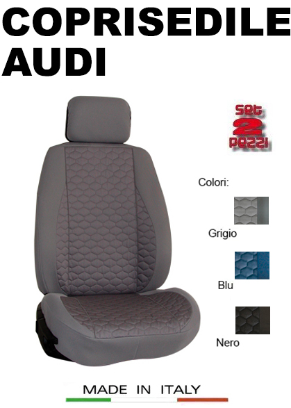coprisedile anteriore copertura completa sedile auto macchina tessuto  resistente cotone italiano italy AUDI A1 A4 A3 A2 A5 A6 A7 Q2 Q3 Q5 Q8 TT  seat covers for car housse de siège