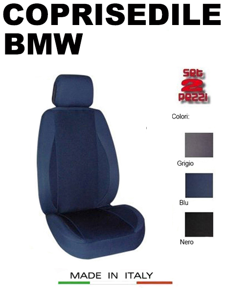 NERO-Blu Coprisedili In Velour per BMW serie 7 7er AUTO COPRISEDILE COMPLETO 