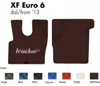 Tappeti su Misura Trucker in Ecopelle per Camion DAF XF Euro 6 dal 2013 in poi