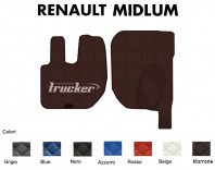 Tappeti su Misura Trucker in Ecopelle per Camion Renault MIDLUM