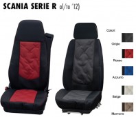 Coprisedile Singolo OLD STYLE Ecopelle Trapuntato per Camion SCANIA Serie R fino al 2012