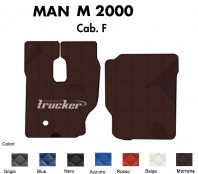 Tappeti su Misura Trucker in Ecopelle per Camion MAN modello M 2000 Cabina F