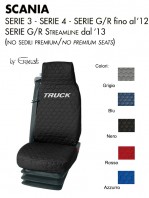 Coprisedile Singolo in Cotone Trapuntato per Camion SCANIA Serie 3 Serie 4 Serie G e R