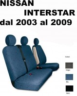 Coprisedili Furgone 3 Posti Nissan INTERSTAR dal 2003 al 2009