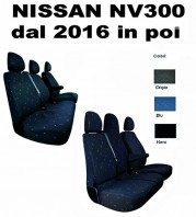 Coprisedili Furgone 3 Posti Nuovo Nissan NV300 dal 2016 in poi