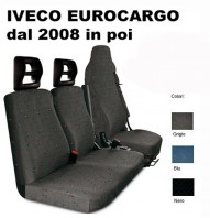 Coprisedili Camion 3 Posti IVECO Eurocargo con Sedile Guida Integrale dal 2008 in poi